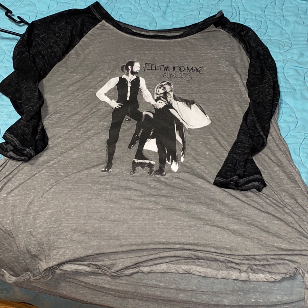 Fleetwood Mac size 3 sleeve see through t-shirt